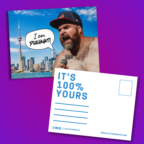 That's Limited Time Clifford Myers "I'm Pregnant" Toronto Postcard